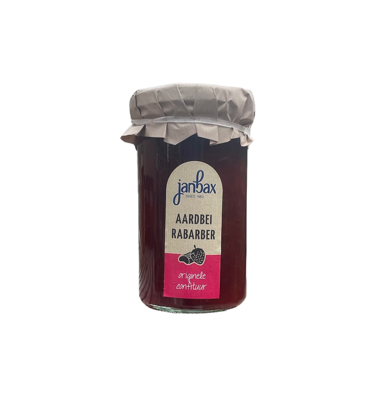 Janbax Aardbei-Rabarber jam